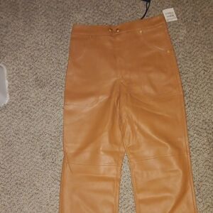 Blank NYC Camel Leather Pants